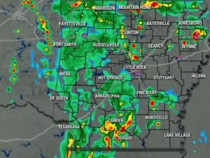 Widespread Storms and Low Tornado Risk Return to Arkansas on Thursday With Rain and Thunderstorms Forecast to Continue Statewide Through the Day
