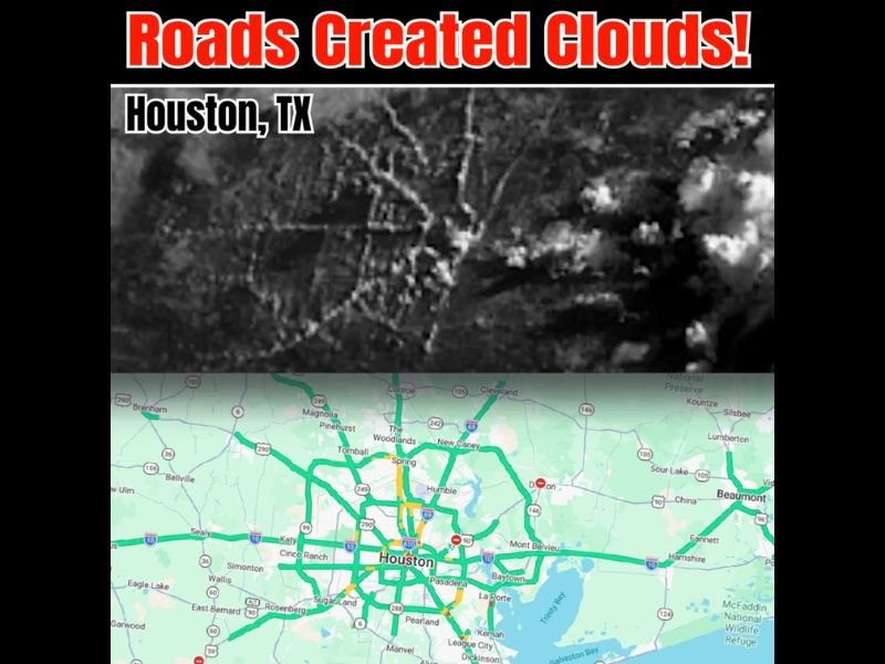 Houston Texas Roads Literally Created Clouds Visible From Space in a Rare Urban Heat Island Phenomenon That Has Meteorologists Talking Across the Country