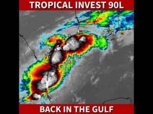 Invest 90L Likely to Become Tropical Storm Arthur Before Landfall in Louisiana Wednesday With Over a Foot of Rain Threatening South Central Louisiana and Mississippi