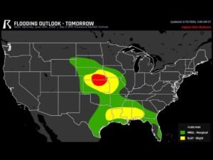 Moderate Flood Risk Returns Saturday for Parts of Nebraska Kansas and Missouri as Repeat Storms Target Salina Topeka St Joseph and Surrounding Areas