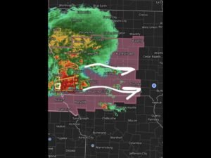 Morning Thunderstorm Complex Pushing Through Southern Iowa With Tornadoes and 80 MPH Winds Possible as the System Expands Toward Cedar Rapids and Des Moines