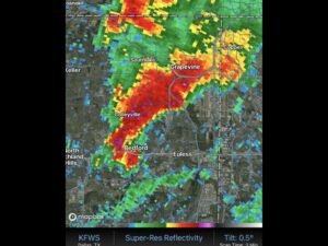 Rotating Supercell Strikes Bedford Texas With Extreme Radar Cores and Confirmed Midlevel Rotation Tracked Across the DFW Metroplex
