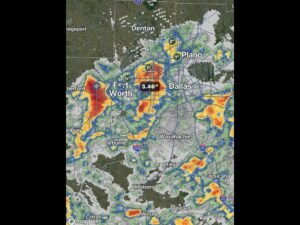 Storms Dump Over 3 Inches of Rain and 2 Inch Hail Across Dallas Fort Worth Texas as Outflow Boundary Triggers Widespread Coverage Exceeding Forecasts