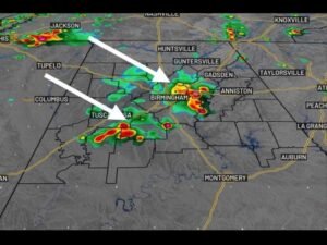 Stormy Pattern Builds Across Alabama Sunday With Heat Index Near 100 Degrees Ahead of Strong Storms Moving Southeast Through Birmingham and Tuscaloosa This Evening