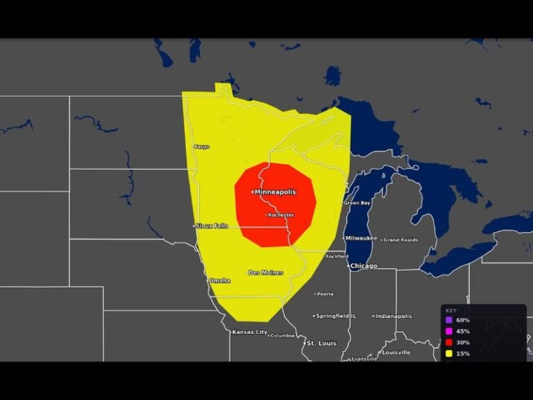 Strong Tornadoes Large Hail and Damaging Winds Threatening Minnesota and South Dakota Wednesday as Major Severe Outbreak Targets Minneapolis and Sioux Falls