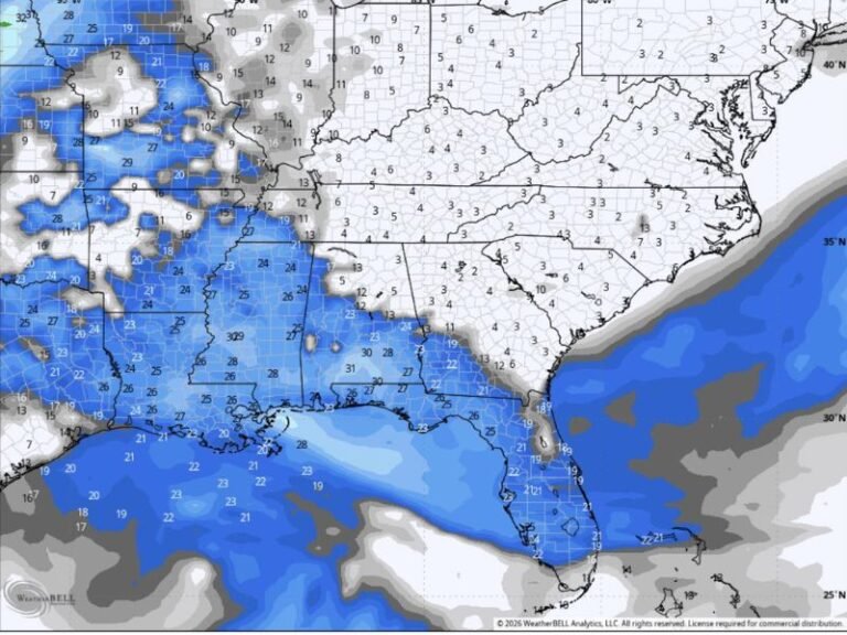 Strong and Gusty Winds Set to Impact the South and Gulf Coast States Wednesday and Thursday With Widespread 20 to 30 MPH Gusts Across Texas Louisiana and Mississippi